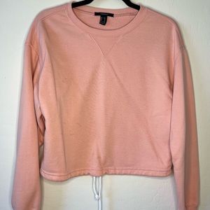 Pullover with waist tie